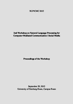 Proceedings of the 2nd Workshop on Natural Language Processing for Computer-Mediated Communication / Social Media at GSCL2015 (NLP4CMC2015)