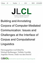 JLCL special issue on building & annotating CMC corpora