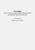 Proceedings of the 8th Conference on Computer-Mediated Communication CMC and Social Media Corpora (CMC-Corpora2021)