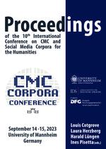 Proceedings of the 10th International Conference on CMC and Social Media Corpora for the Humanities 2023 (CMC-2023)